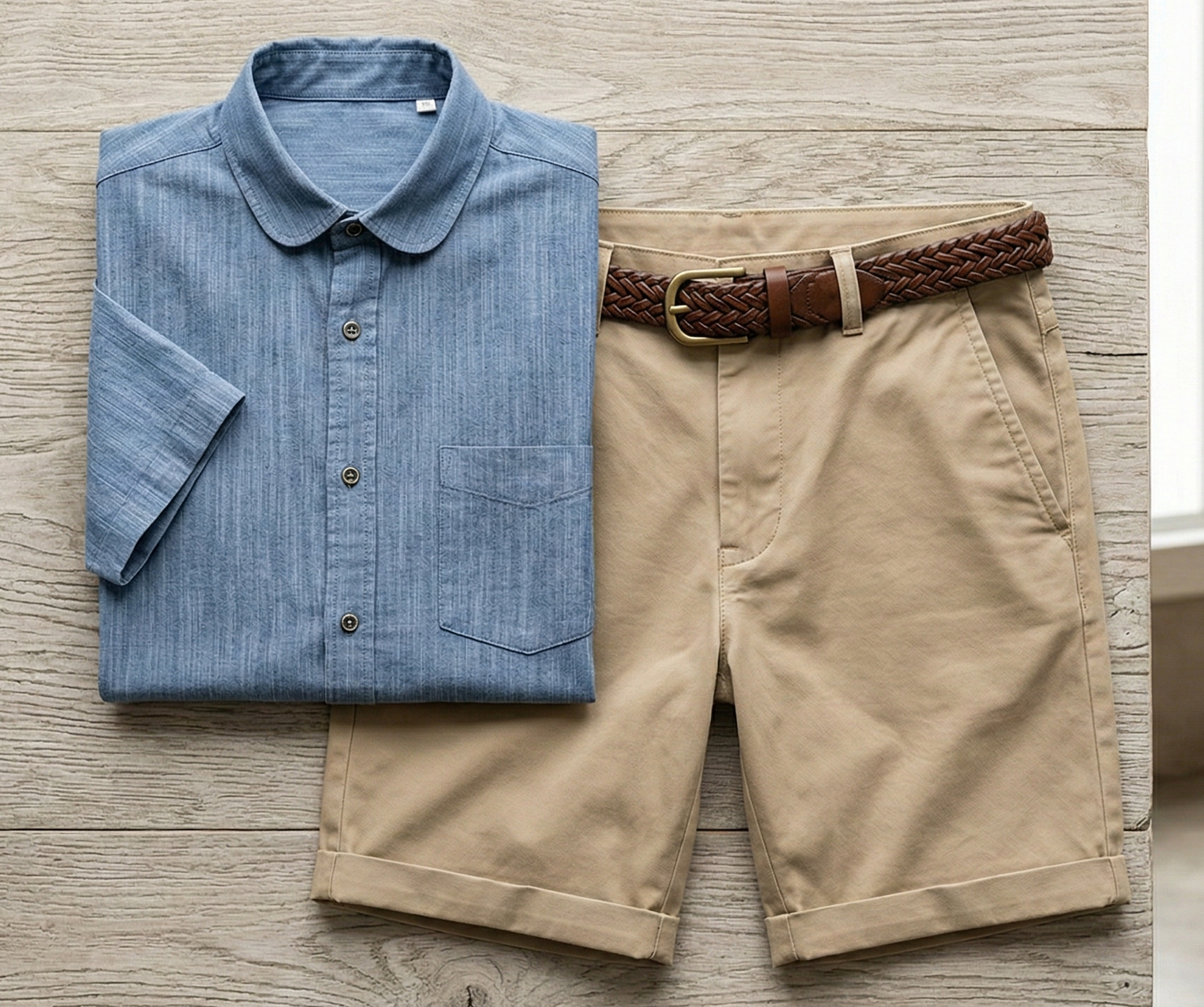 Premium Casual Shirt & Shorts Set